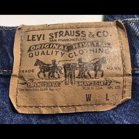 Men’s Vintage Levis Orange Tab 505 Straight Leg Medium Wash Size 42 Waist Jeans - Picture 6 of 10